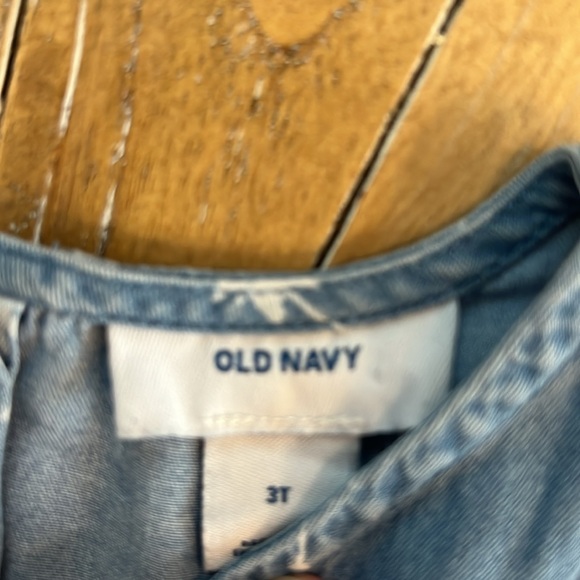 Chambray Palm Tree Dress 3T - Picture 3 of 4